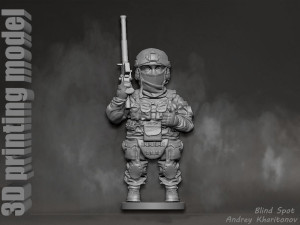 Russian soldier Modèles 3D en vedette