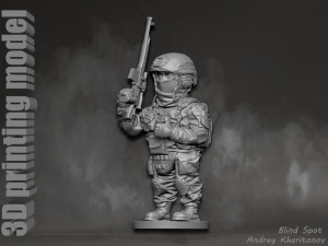 Russian soldier Modèles 3D en vedette