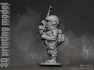 Russian soldier Modèles 3D en vedette