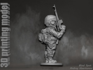Russian soldier Modèles 3D en vedette