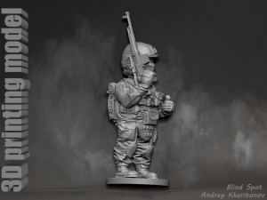 Russian soldier Modèles 3D en vedette