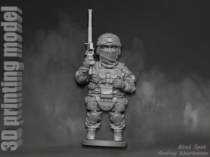 Russian soldier Modèles 3D en vedette
