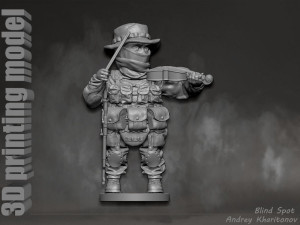 Russian soldier Modèles 3D en vedette