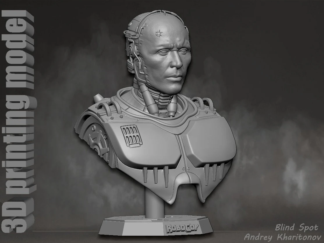 Robocop 3D Print Model .c4d .max .obj .3ds .fbx .stl .blend 