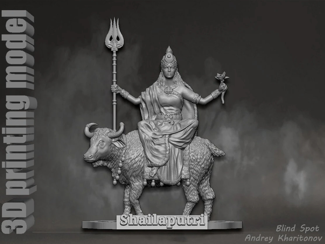 Shailaputri 3D Print Model .c4d .max .obj .3ds .fbx .stl .blend 