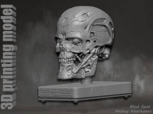 The Terminator T-600 3D 打印模型