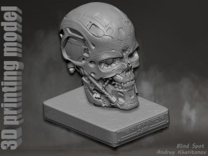 The Terminator T-600 3D 打印模型