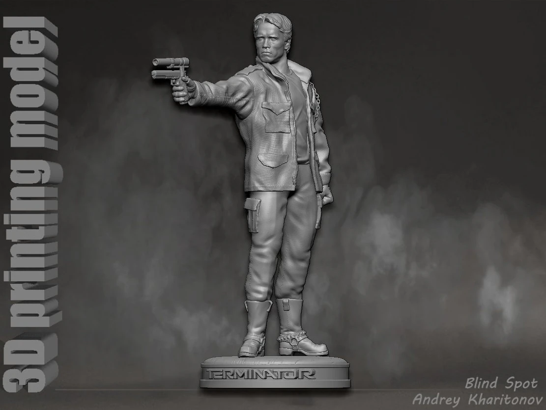 TERMINATOR 1 in 2 3D Print Model .c4d .max .obj .3ds .fbx .stl .blend