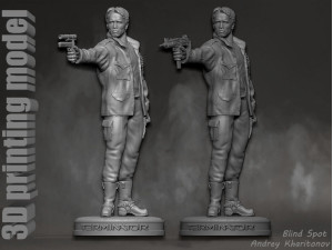 TERMINATOR 1 in 2 Model Cetak 3D