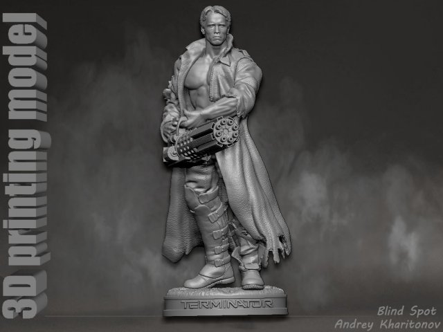 TERMINATOR Modelo de impresión 3D .c4d .max .obj .3ds .fbx .stl .blend 
