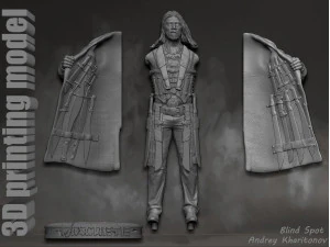 Machete 3D Print Model