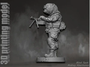 Russian bear 3D Print Model