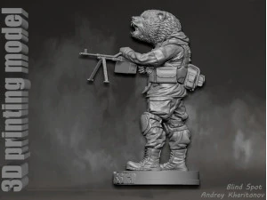 Russian bear 3D Print Model