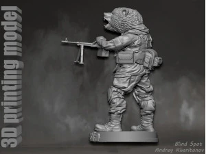 Russian bear 3D Print Model