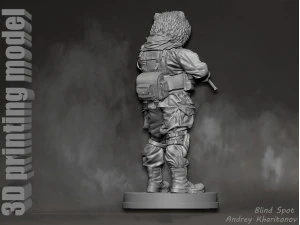 Russian bear 3D Print Model