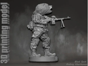 Russian bear 3D Print Model