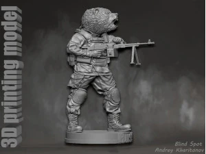 Russian bear 3D Print Model