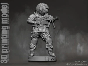 Russian bear 3D Print Model
