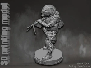 Russian bear 3D Print Model