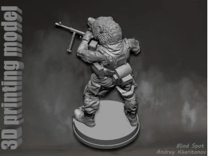Russian bear 3D Print Model
