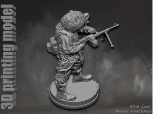 Russian bear 3D Print Model