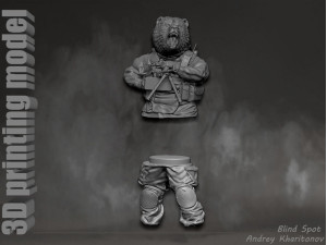 Russian bear Modelo de impresión 3D
