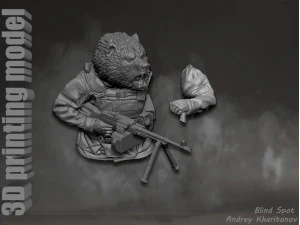 Russian bear 3D Print Model