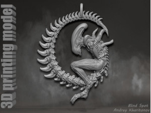 The pendant is alien Modèles 3D en vedette
