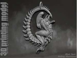 The pendant is alien 3D Print Model