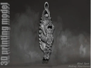 The pendant is alien 3D Print Model