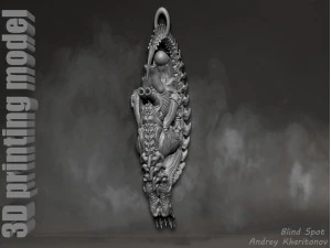 The pendant is alien 3D Print Model