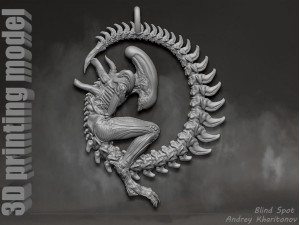 The pendant is alien 3D 프린트 모델