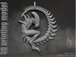 The pendant is alien 3D Print Model