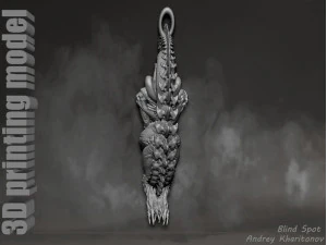 The pendant is alien 3D Print Model