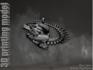 The pendant is alien 3D 프린트 모델