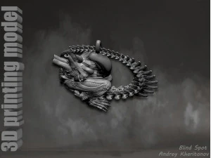 The pendant is alien 3D Print Model