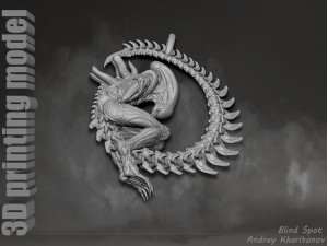 The pendant is alien 3D 프린트 모델