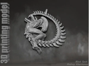 The pendant is alien 3D Print Model