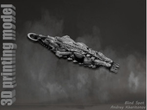 The pendant is alien 3D 프린트 모델
