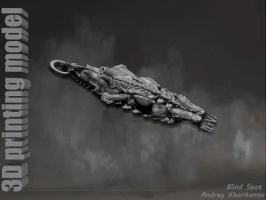 The pendant is alien 3D Print Model