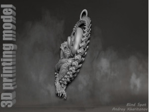 The pendant is alien 3D 프린트 모델