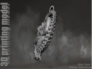 The pendant is alien 3D Print Model