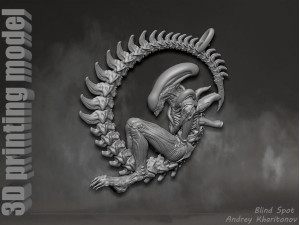The pendant is alien 3D 프린트 모델