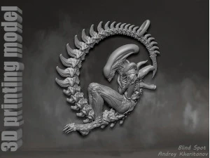 The pendant is alien 3D Print Model
