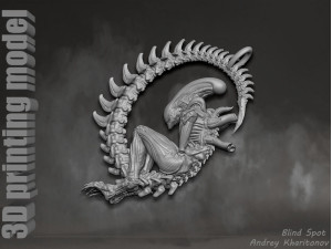 The pendant is alien 3D 프린트 모델