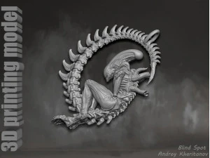 The pendant is alien 3D Print Model