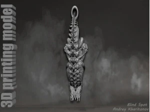 The pendant is alien 3D Print Model