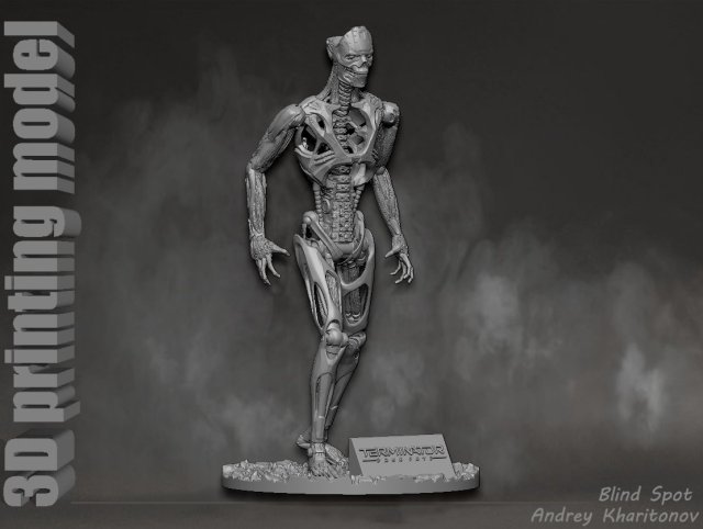 TERMINATOR REV9 3Dプリントモデル .c4d .max .obj .3ds .fbx .stl .blend 