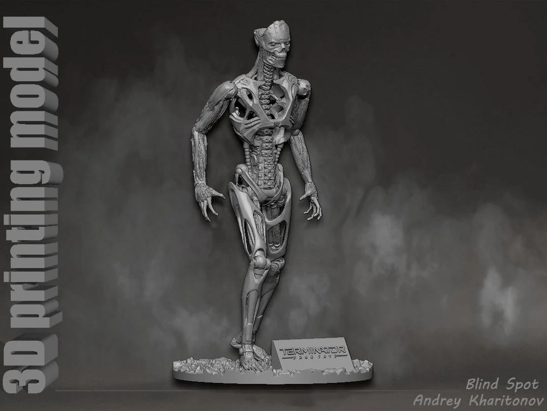 TERMINATOR REV9 3D Print Model .c4d .max .obj .3ds .fbx .stl .blend 
