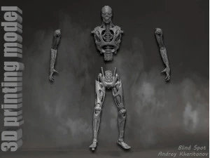 TERMINATOR REV9 3D Print Model